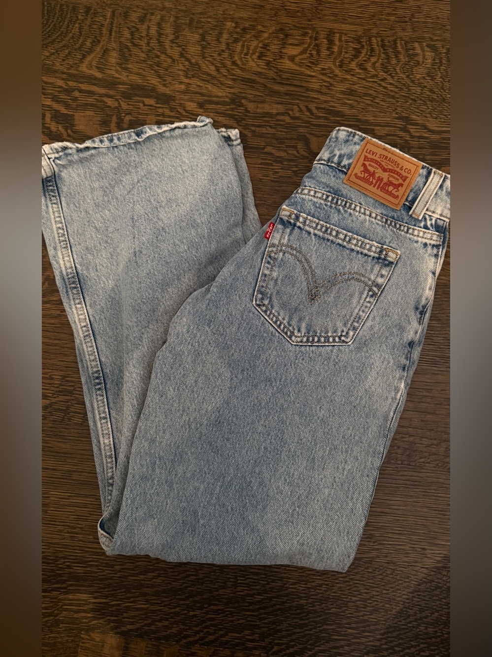 Levi's Women's Light Wash “Superlow” waist jeans